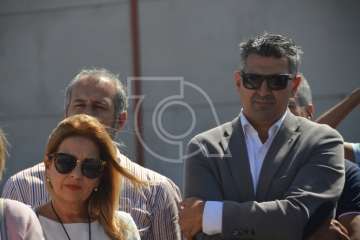 Descubrimiento de la placa de la calle que lleva el nombre de Sebastián Grisaleña (Foto TA)